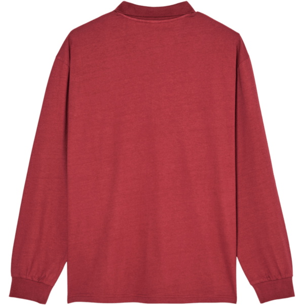 2026 Quiksilver Mens Belem Heavy Polo Shirt EQYKT04434 - Oxblood Red